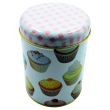 Caja cilindrica de pasteles
