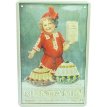 Placa metalica Leche Mondamin