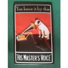 Placa 3D La voz de su amo - His master's voice