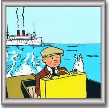 Cuadro de Tintin 29x29 cm