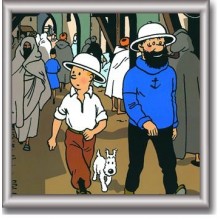 Cuadro de Tintin 29x29 cm