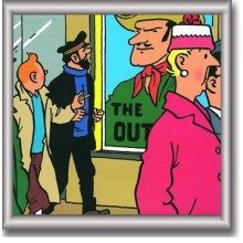 Cuadro de Tintin 29x29 cm