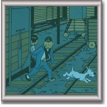Cuadro de Tintin 29x29 cm