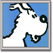 Cuadro de Tintin 29x29 cm