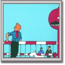 Cuadro de Tintin 29x29 cm