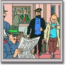 Cuadro de Tintin 29x29 cm